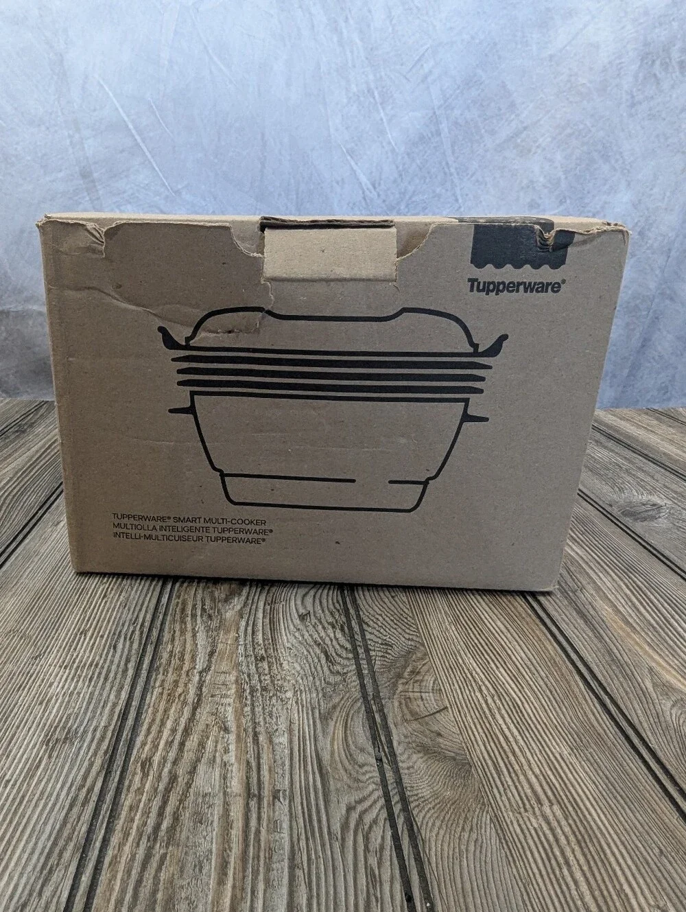 NIB Tupperware Smart Multi-Cooker Microwave Steamer Rice Pasta Maker Blue